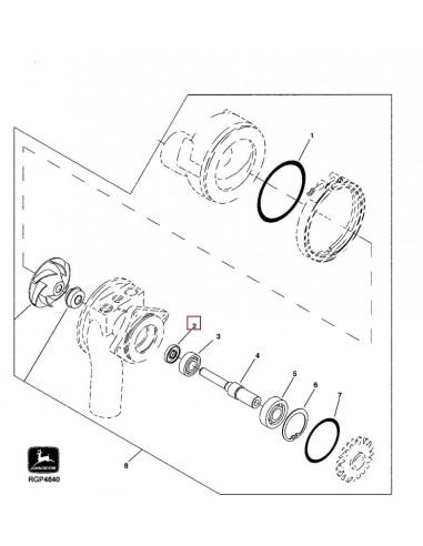 Simering Pompa Apa 16x39x6.5 mm John Deere RE39134, AR93518