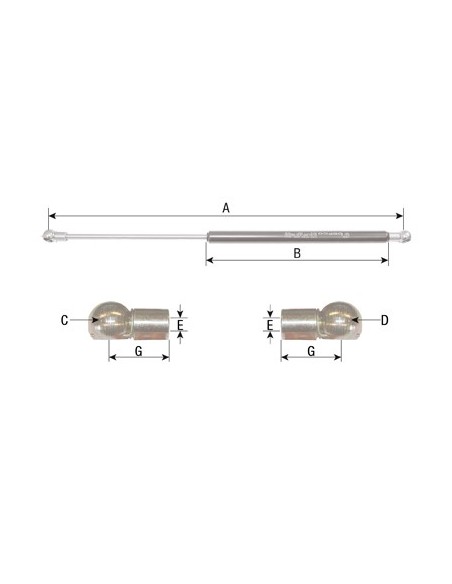 Cilindru cu Gaz Usa L245-350N John Deere AL110626, AL110629, AL151278, AL174358, AL78435, ER047788, ER47788