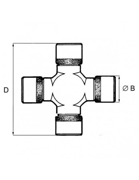 Cruce Cardanica 35x87 mm 1975562C1, AL38516, AL38517, RE23191, F281303022100, F281303022110, F281303022110
