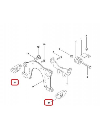 Engine Support New Holland 251991A1