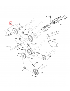 Chain Sprocket, Double Z-18/Z-25 John Deere DC33288, A-DC33288 2