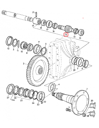 Pinion Final Drive, Heavy Duty John Deere Z11320, CQ50208, 035899-1