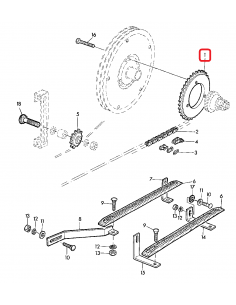 Sprocket Ø 176x315 mm Z-37  John Deere Z30557, Z39310 2
