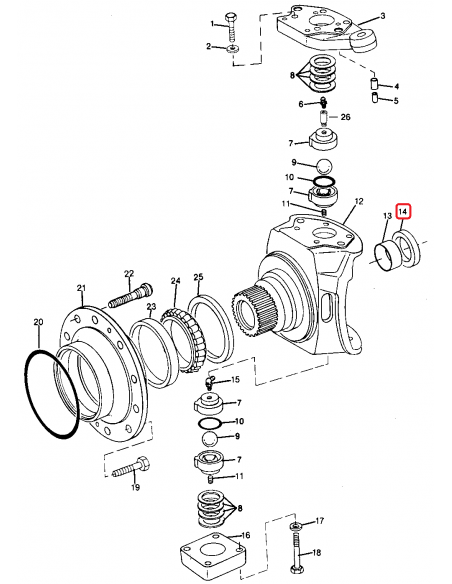 Simering 73x105x16 mm John Deere RE36279, RE60269, RE61248, RE64225, T14-075010500160-NCC