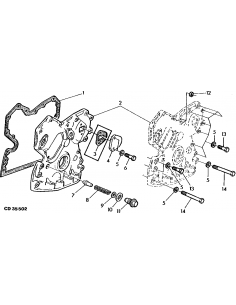 Garnitura Capac Distributie John Deere R119269, R121314, R126513, R97454, T20155 2