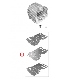 Plate with Gasket, Transmission PowerQuad John Deere RE152103 2