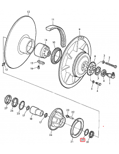 O-Ring Hydraulically Operated Variable Drive John Deere Z42028 2