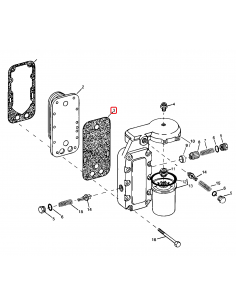 Garnitura Racitor Ulei, Termoflot John Deere R128558, R94619 2