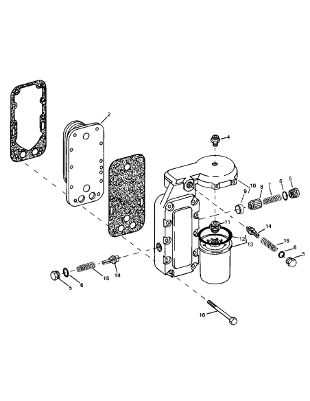 Racitor Ulei,Termoflot John Deere RE36367, R128557,  R128558