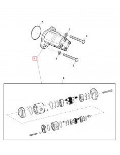 Pompa Hidraulica 28 Cm³  John Deere SJ13608, RE264112