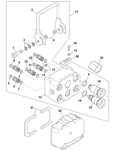 John Deere AH201333, AH225670, AXE21789, 0003-110, 16UV