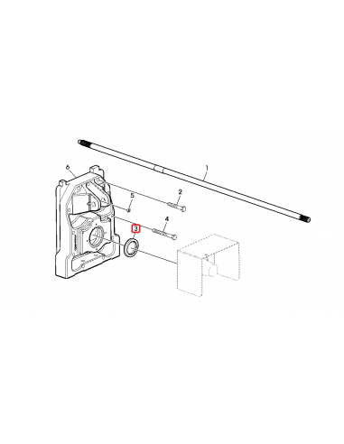 Simering Carcasa Priza de Putere Ø 66.73x95.22x13 mm John Deere AL76984