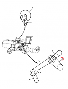 Curea Toba 2121 mm John Deere Z20823, Z53288, 06215226, 6215226, 0621 5226, 06345010, 6345010, 0890009464.676, 089-000946-4.676, 2