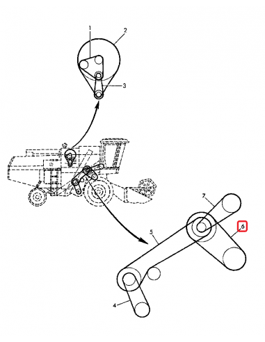 Curea Toba 2121 mm John Deere Z20823, Z53288, 06215226, 6215226, 0621 5226, 06345010, 6345010, 0890009464.676, 089-000946-4.676,