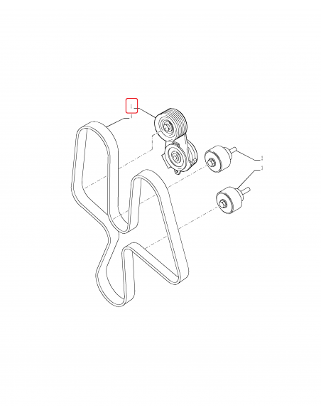 Intinzator, Curea Transmisie Case-IH/New Holland/Steyr 84187972, 87300113, 504088267, 84144622