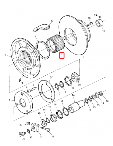 Hub, Main Countershaft Variable Drive Z-30/48 John Deere Z13000