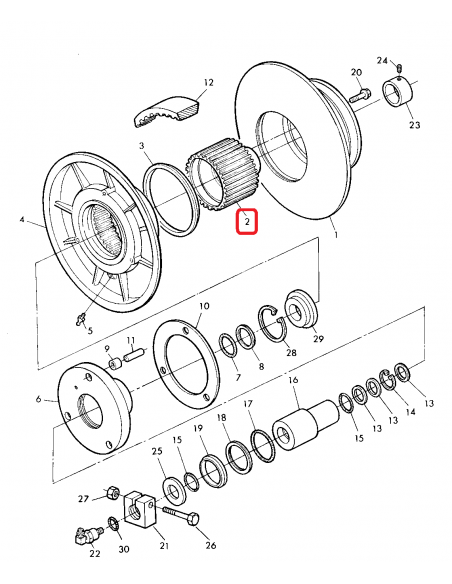 Butuc Variator Z-30/48 John Deere Z13000