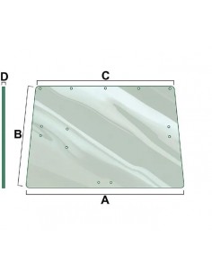 Geam Spate Cabina 830x1270 mm - 13 Gauri John Deere L36606, R79656